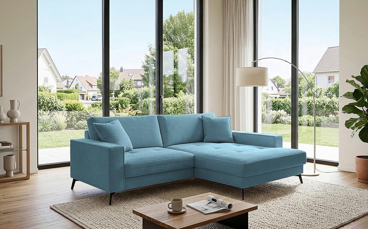 Coltar TED - albastru, Trend, textil (228/174cm) - Modern Living