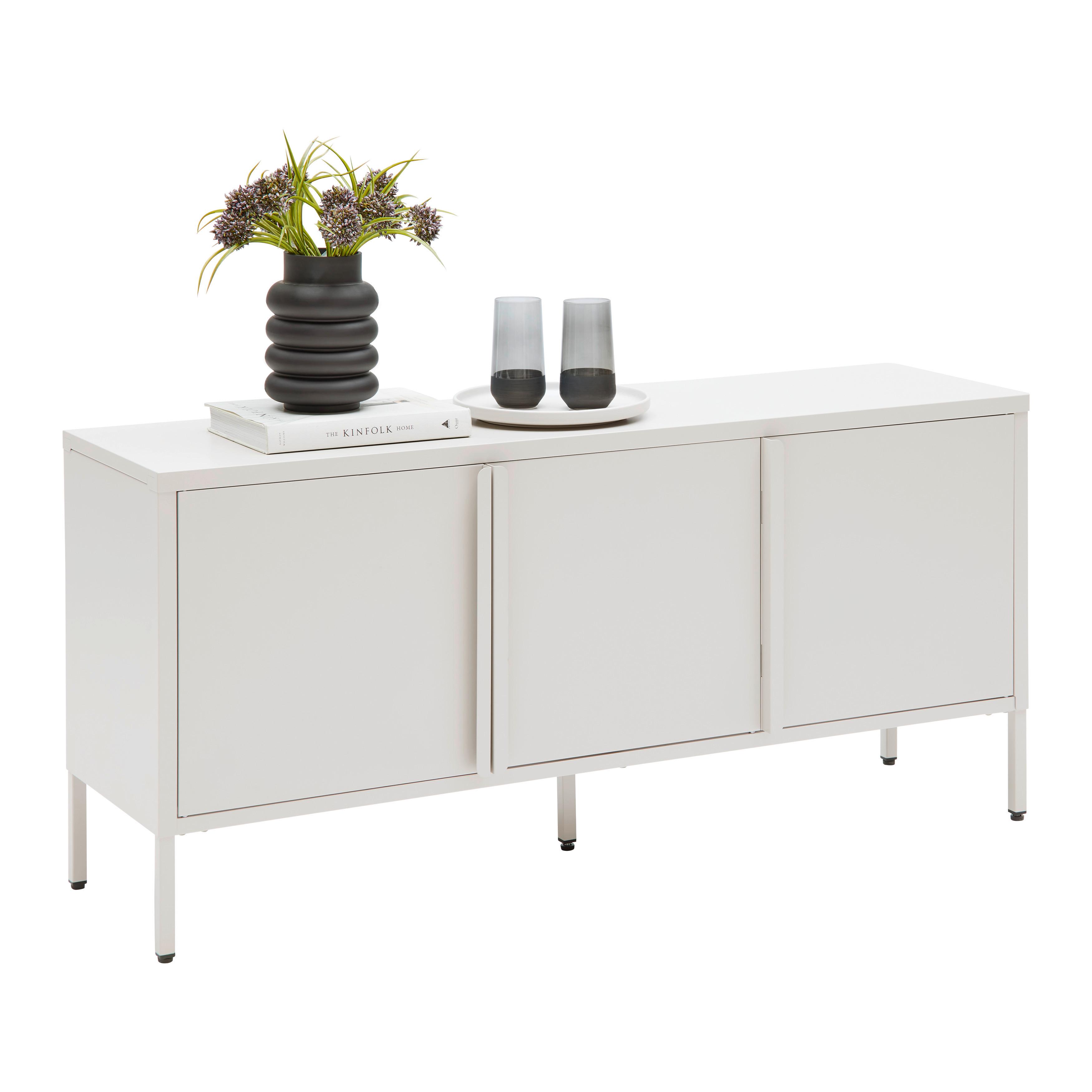 Lowboard Floyd Beige - Beige, MODERN, Metall (130/60/35cm) - Based