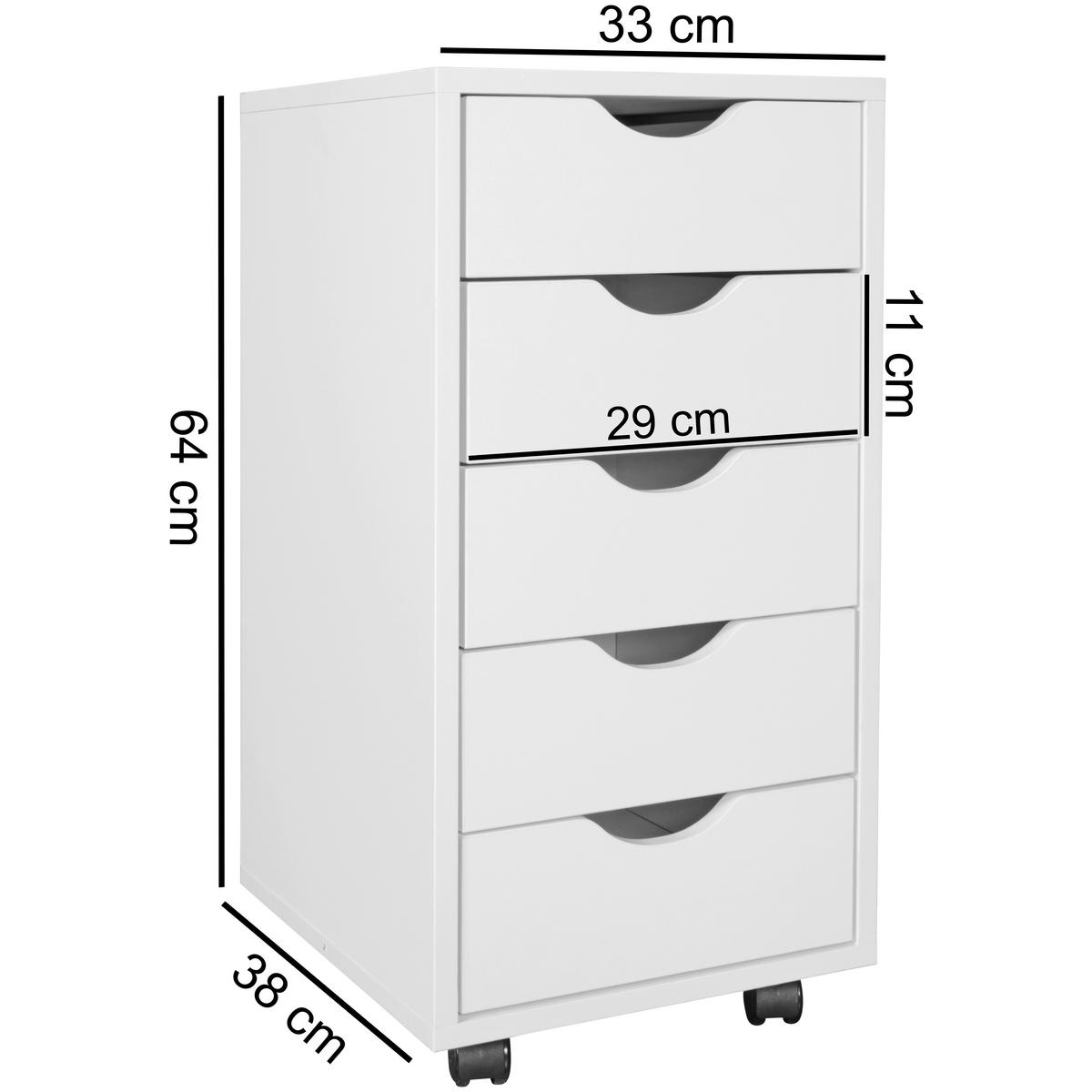 Rollbox Wl7.773 - alb, Design, plastic/material pe bază de lemn (33/38/64cm) - MID.YOU