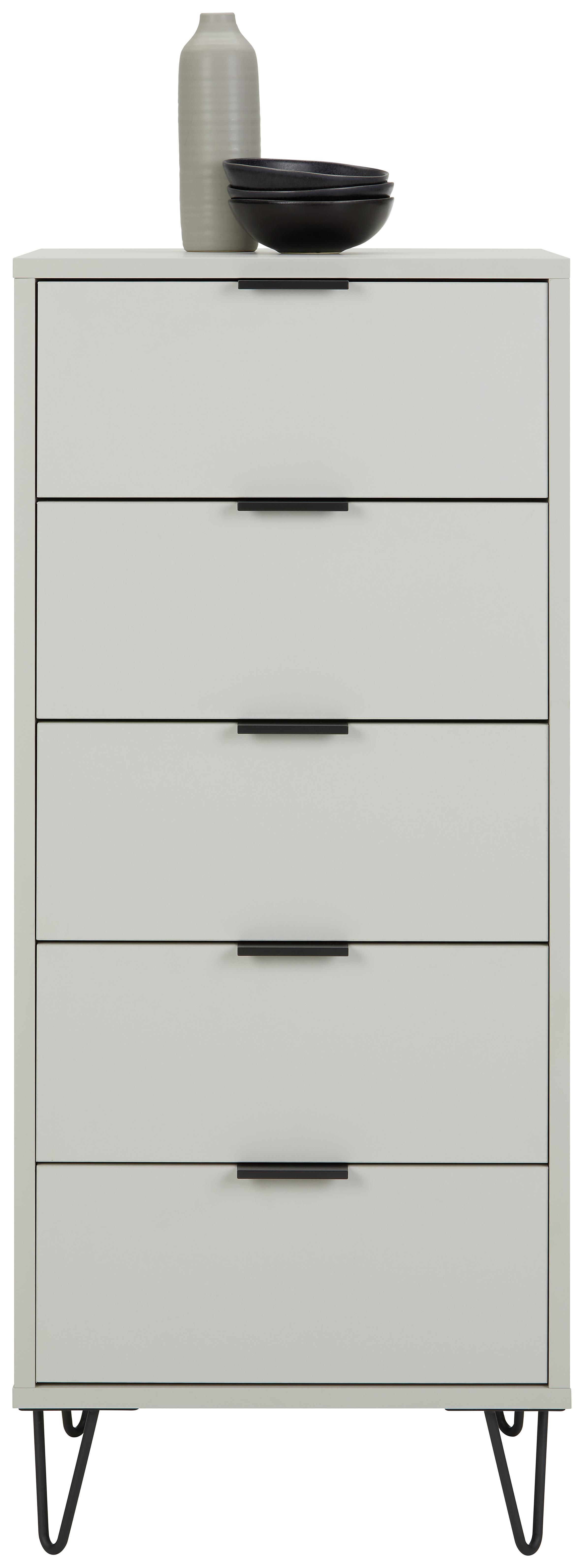 Kommode in Grau - Anthrazit/Grau, MODERN (51/108/45cm) - Premium Living