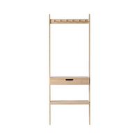 Garderobenpaneel Noble Wandständer - Naturfarben, Design, Holz (70/180/35cm) - MID.YOU