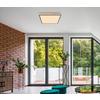 LED-TAKLAMPA MOPI - opal/grafitfärgad, Modern, metall/trä (45/45/6,5cm) - Mömax