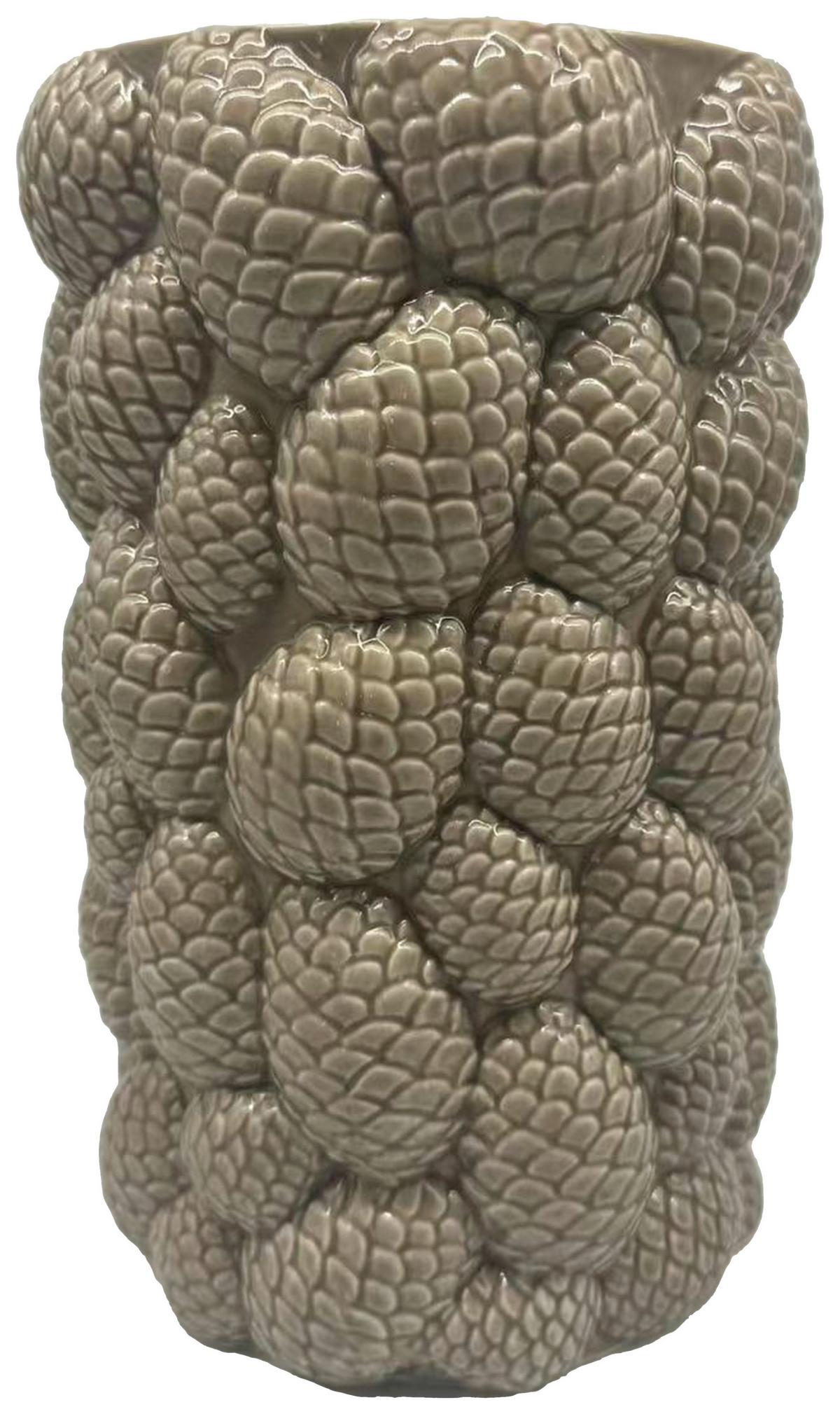 Vase Pinecone Braun - Braun, KONVENTIONELL, Keramik (18/27,5cm) - Mömax