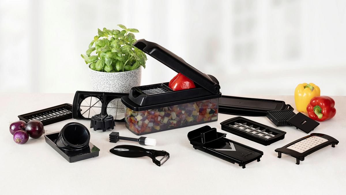 ZESTAW PRZYBORÓW KUCHENNYCH 08633 - czarny, Basics, tworzywo sztuczne/metal (28,5/13/11cm) - Genius