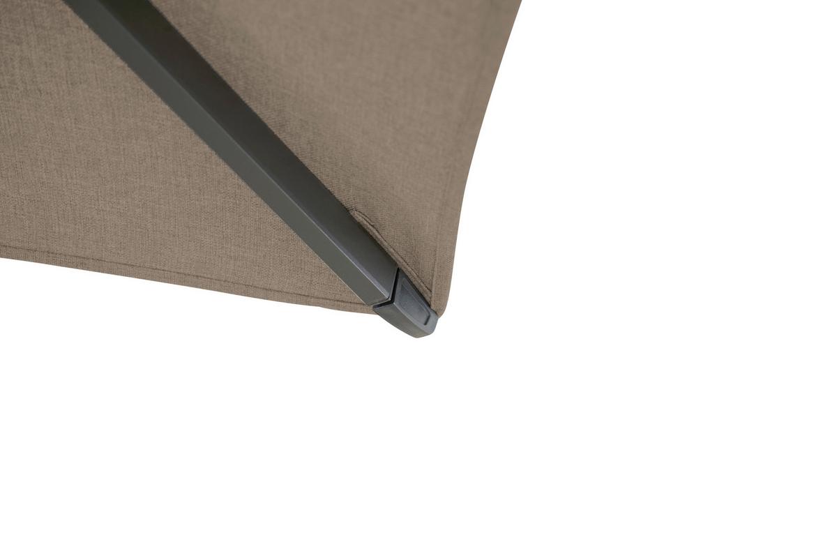 AMPELSCHIRM T50071 - Taupe/Anthrazit, MODERN, Textil/Metall (300/300cm) - Siena Garden