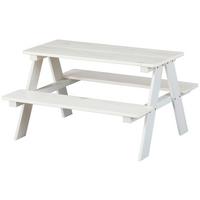 Kindertisch aus Kiefer in Weiss - Weiss, Konventionell, Holz (90/50/82cm) - Zandiara