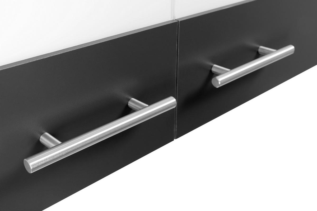 Majhna Kuhinja Z Aparati Merle, 100cm - srebrne barve/črna, Basics, kovina/steklo (100cm) - Respekta