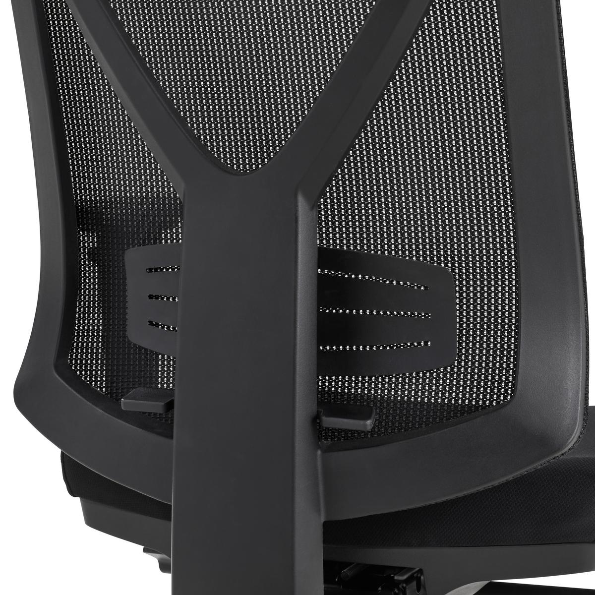 KRZESŁO OBROTOWE RYAN    -NOVEL- - czarny, Konventionell, tworzywo sztuczne/tkanina (62/119-129/65cm) - Novel