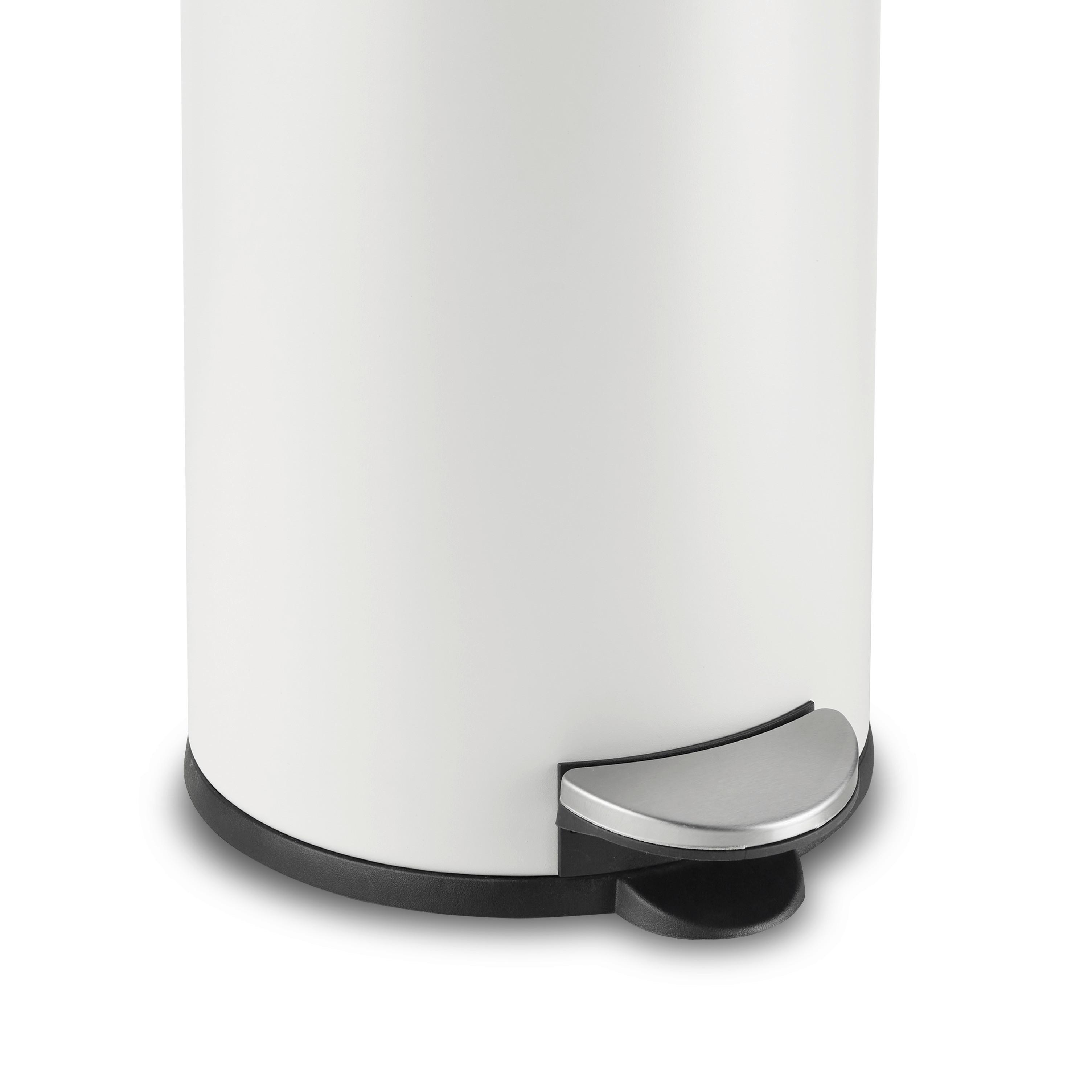 Koš Za Smeti Samuel - črna/bela, Konvencionalno, kovina/umetna masa (36,50/67cm) - Modern Living