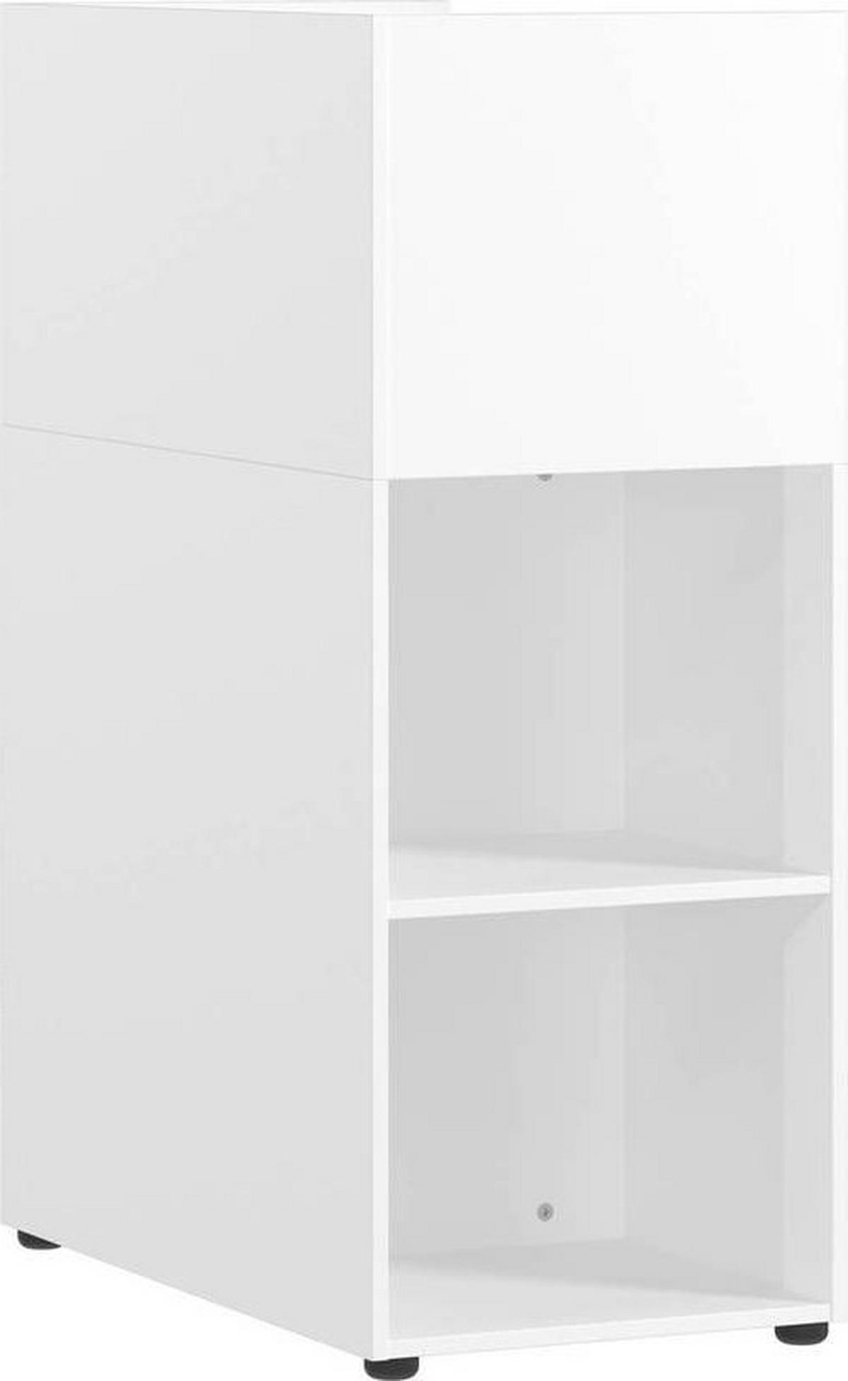 Raumteiler Ribera Weiß - Schwarz/Weiß, MODERN, Holzwerkstoff/Kunststoff (80/112/44cm) - Premium Living