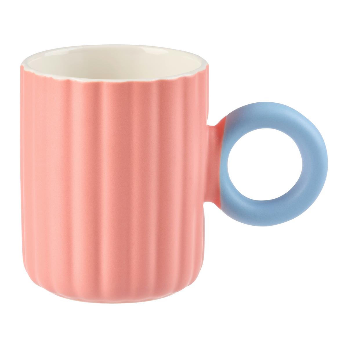 Kaffeebecherset Betty Mint/Rosa, 2-teilig - Pink/Pastellblau, MODERN, Keramik (8.4/10.5/8.4cm)