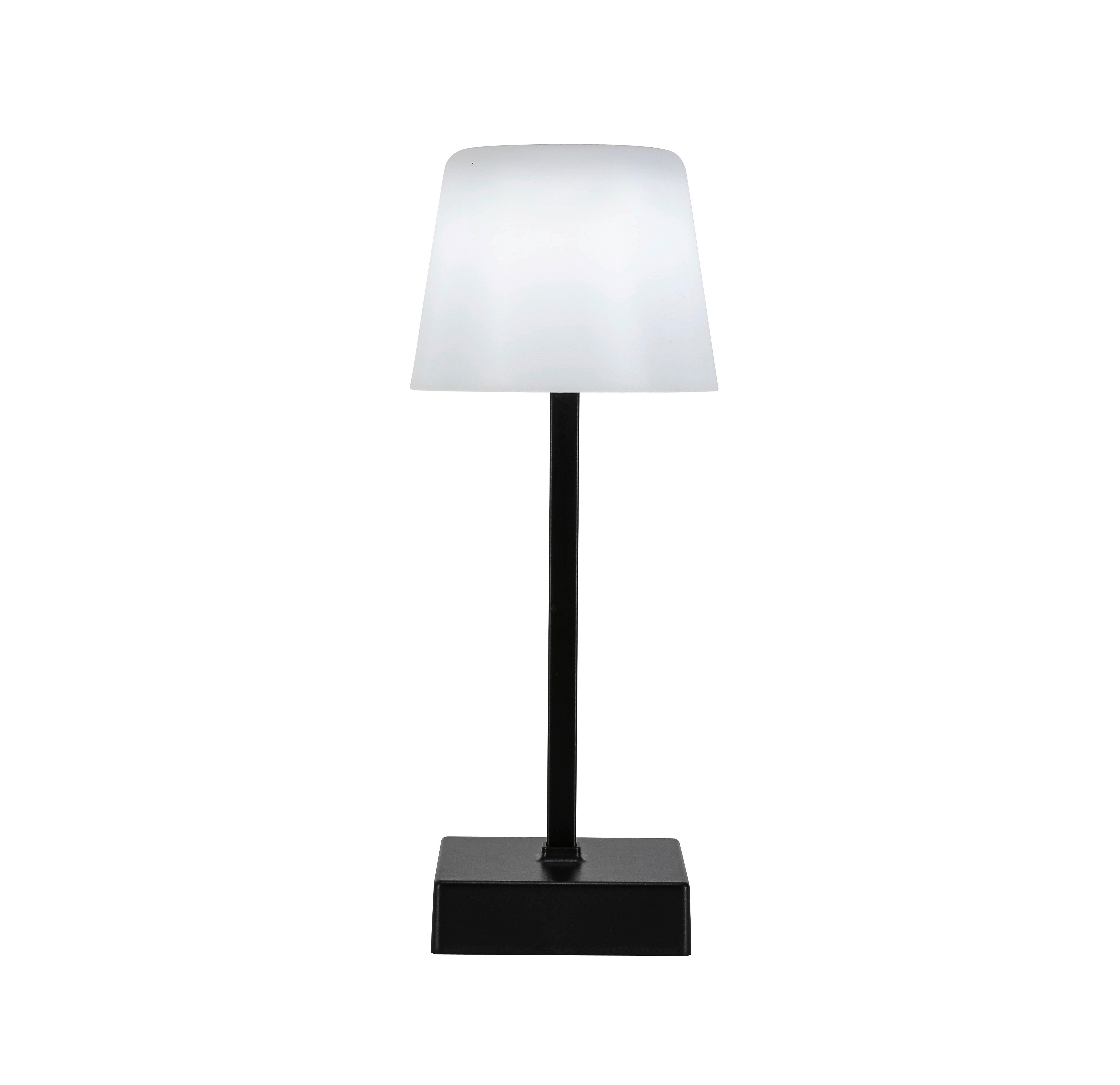 PORTABEL LAMPA EMO - vit/svart, Modern, metall/plast (10,5/25cm) - Mömax
