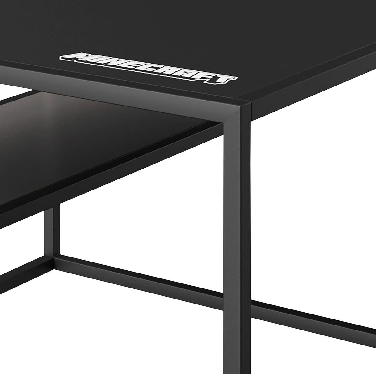 Couchtisch Minecraft ca. 70x70x45 cm Schwarz - Schwarz, MODERN, Holzwerkstoff/Metall (70/70/45cm) - Minecraft