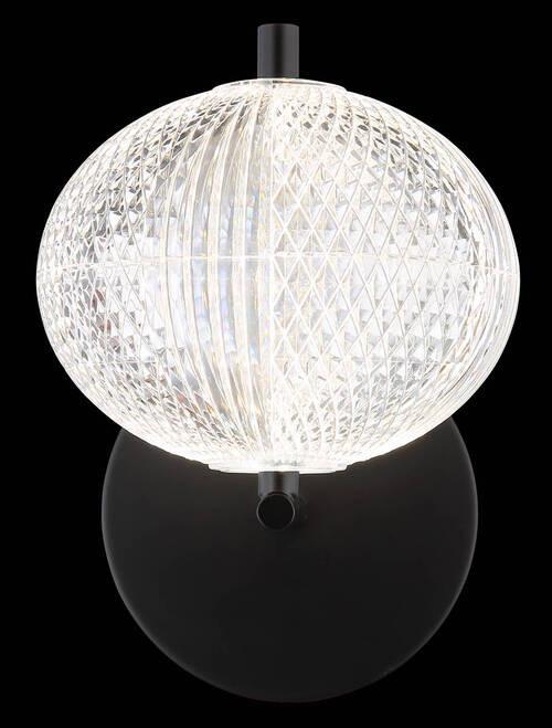 Led Svjetiljka Zidna 16042w - prozirno/crna, Konvencionalno, metal/plastika (15/20,5/21,5cm) - Globo