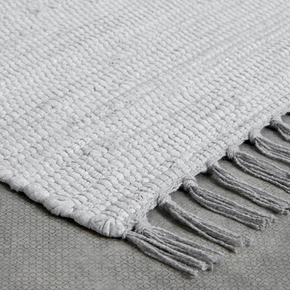 Fleckerlteppich Julia 2 in Grau/Silber ca. 70x130cm - Silberfarben/Grau, Romantik / Landhaus, Textil (70/130cm) - Modern Living