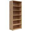 Polica Multi - hrast Artisan/antracit, Moderno, drvni materijal/plastika (80/195/40cm) - Modern Living