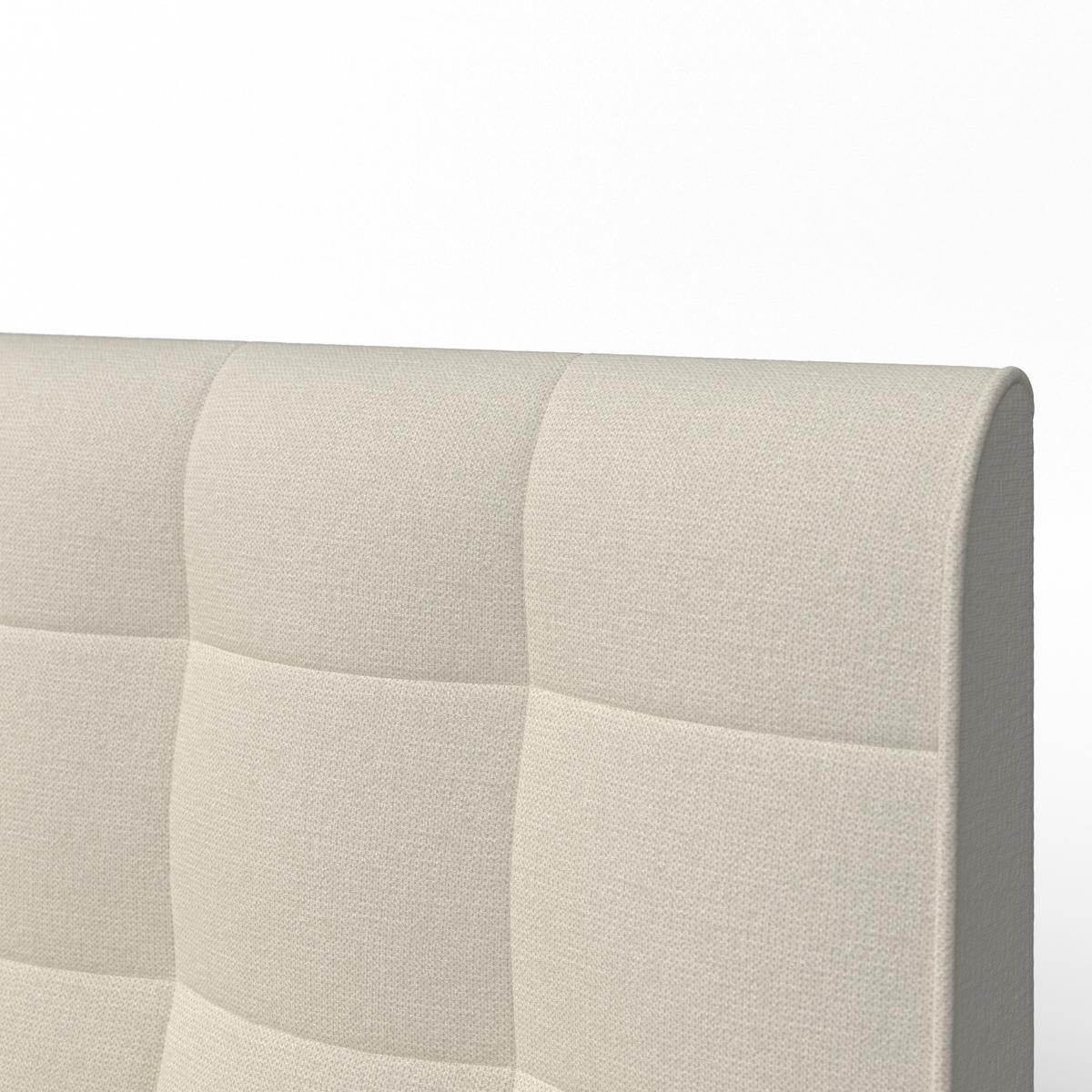 Oblazinjena Postelja Mara - bež/naravne barve, Moderno, kovina/tekstil (180/200cm) - Bessagi Home