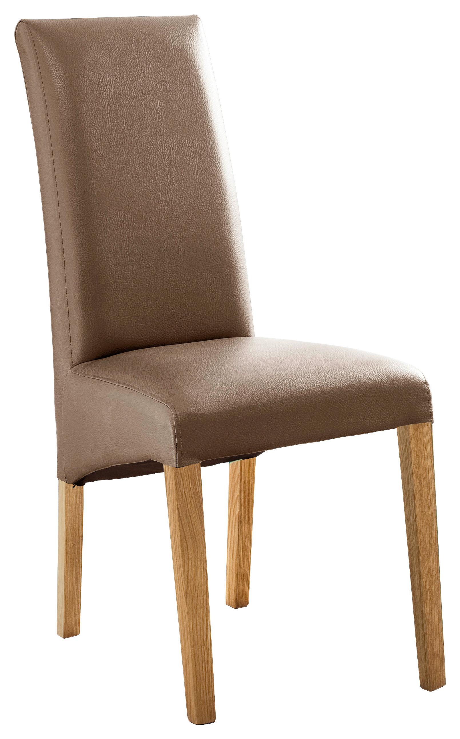 KRZESŁO FOXI - kolor dębowy/cappuccino, Konventionell, tkanina/drewno (47/102/57cm) - Carryhome