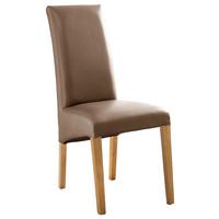 KRZESŁO FOXI - kolor dębowy/cappuccino, Konventionell, tkanina/drewno (47/102/57cm) - Carryhome