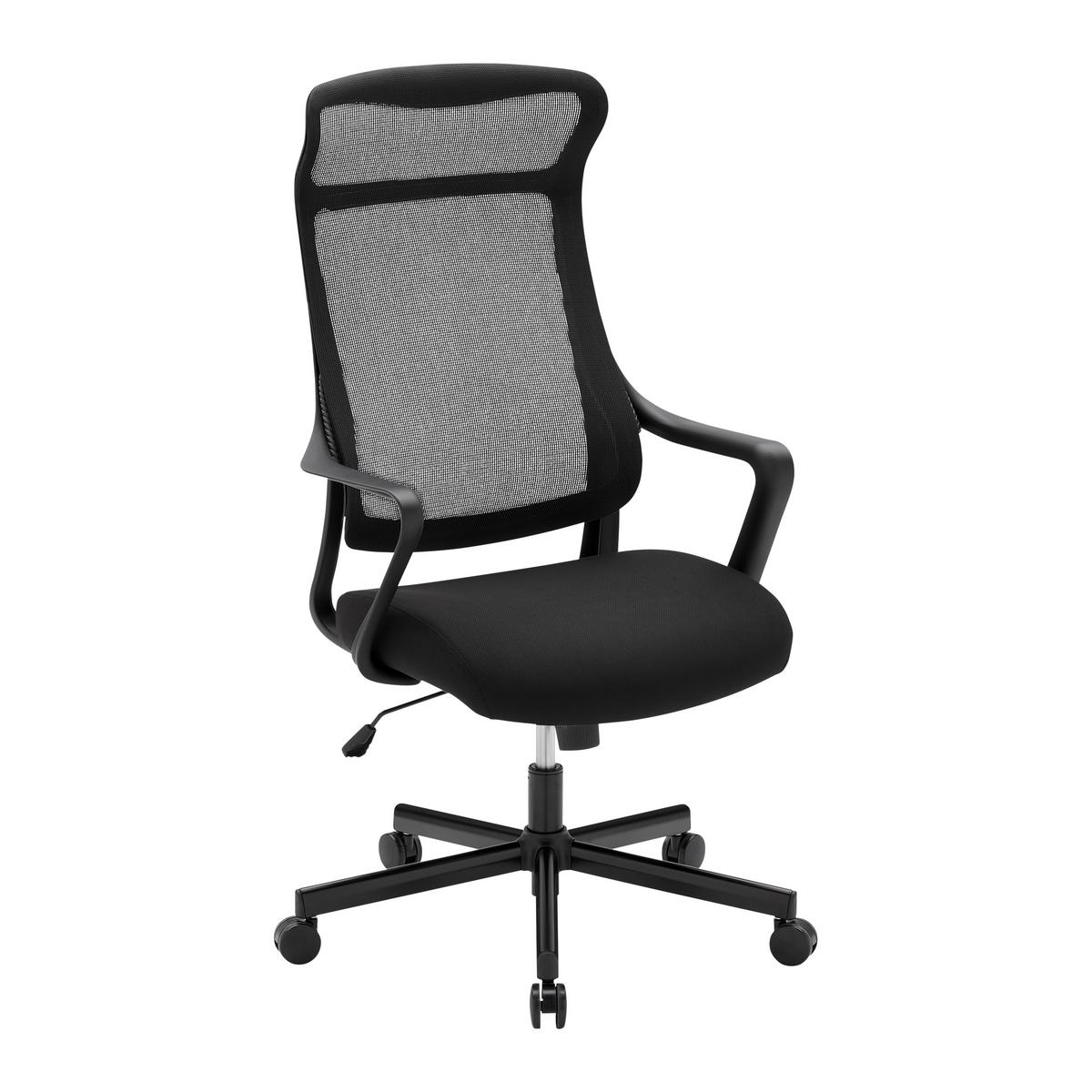 Drehstuhl Thomas Schwarz - noir, Konventionell, métal/matière synthétique (63/113-120/58cm) - Mömax