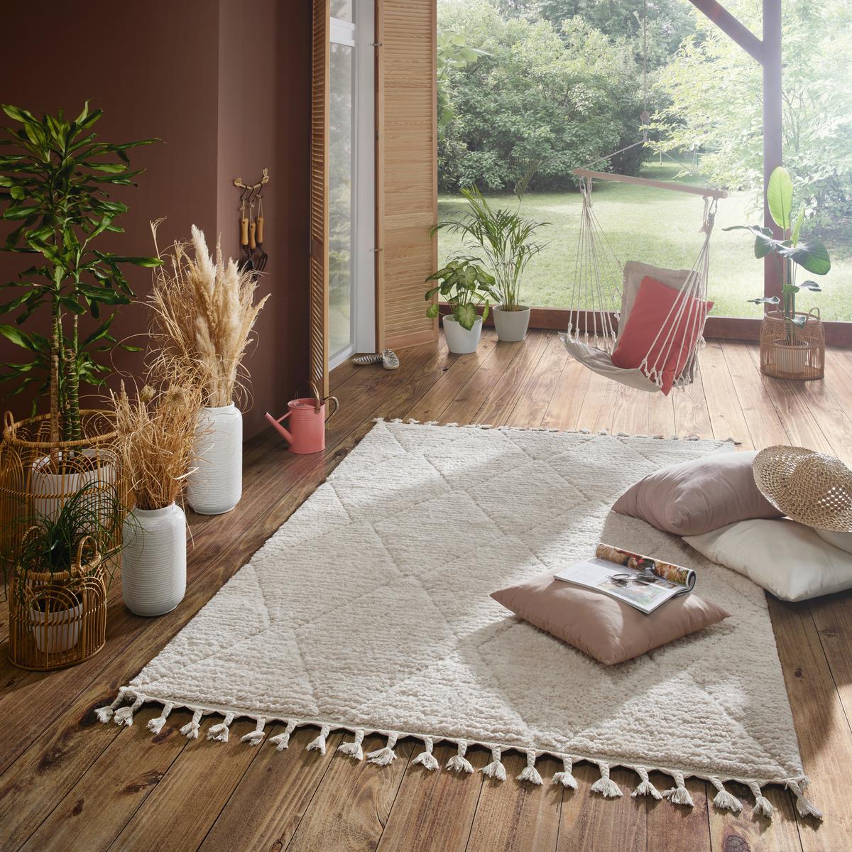 Webteppich Selma ca. 160x230cm - Weiß, Basics, Textil (160/230cm) - Mömax