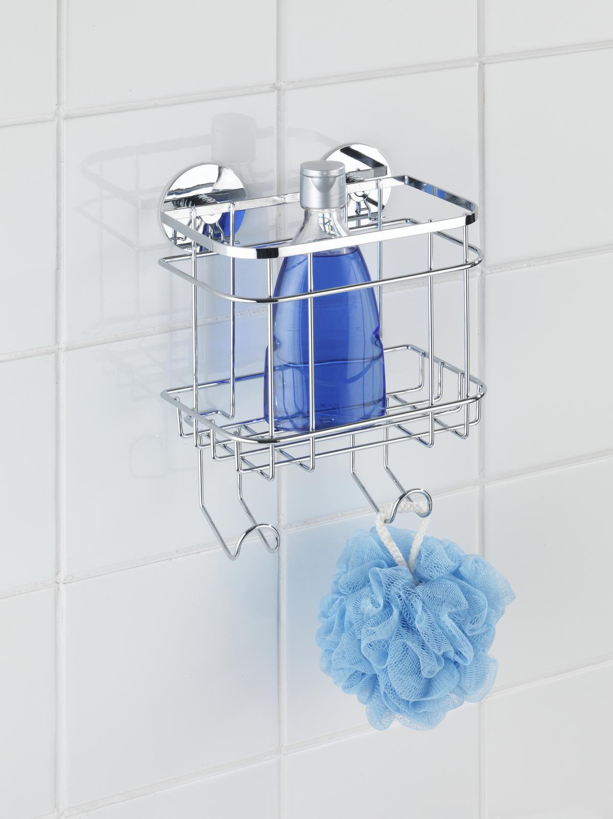 Etajeră Turbo - culoare inox, Modern, metal (18/24/12,5cm) - Wenko