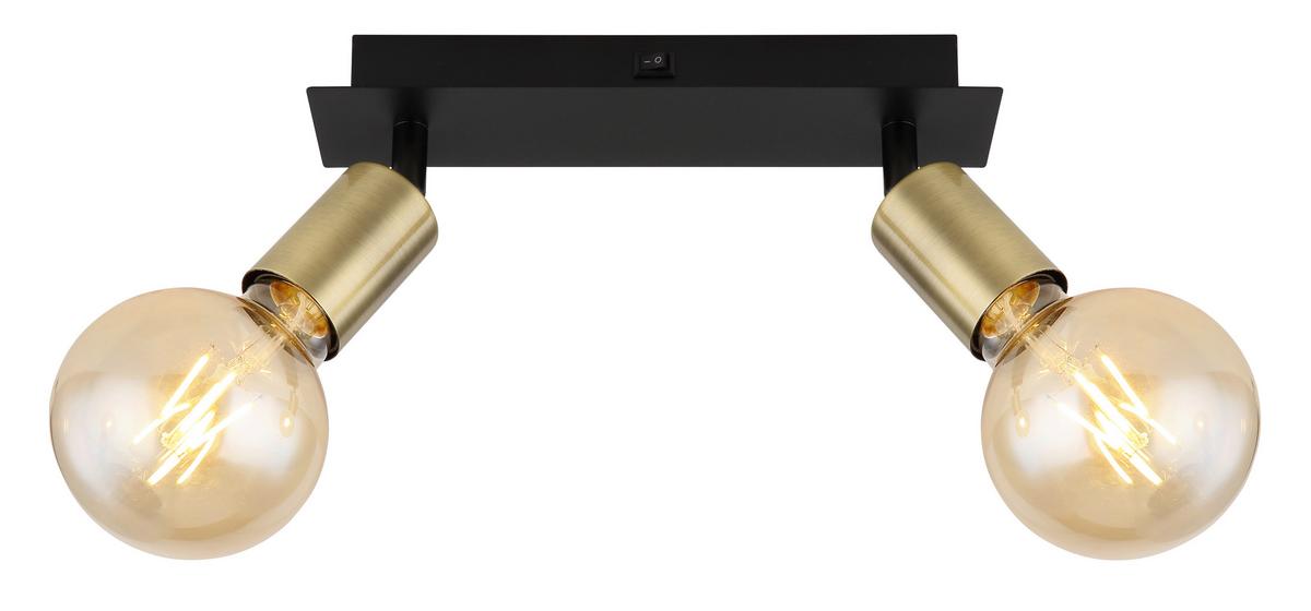Strahler Lilliana in Schwarz max. 40 Watt - Schwarz, Design, Metall (25/6/10,5cm) - Globo