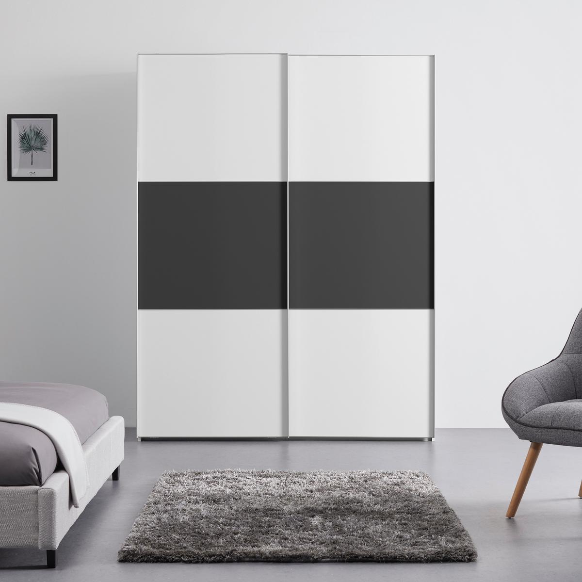 Ormar S Kliznim Vratima Includo - bijela/antracit, Design (167/222/68cm) - Premium Living