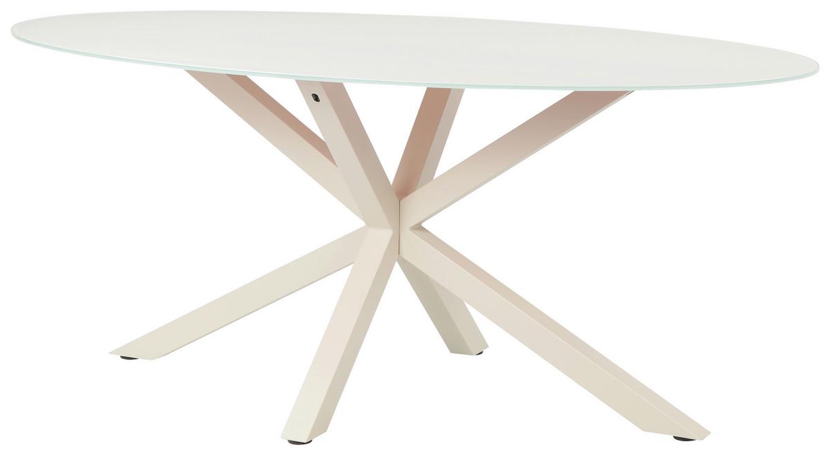 Jedilna Miza Vanda, Kašmir, 180x100 - kašmir, Moderno, kovina/steklo (180/100/75cm) - P & B