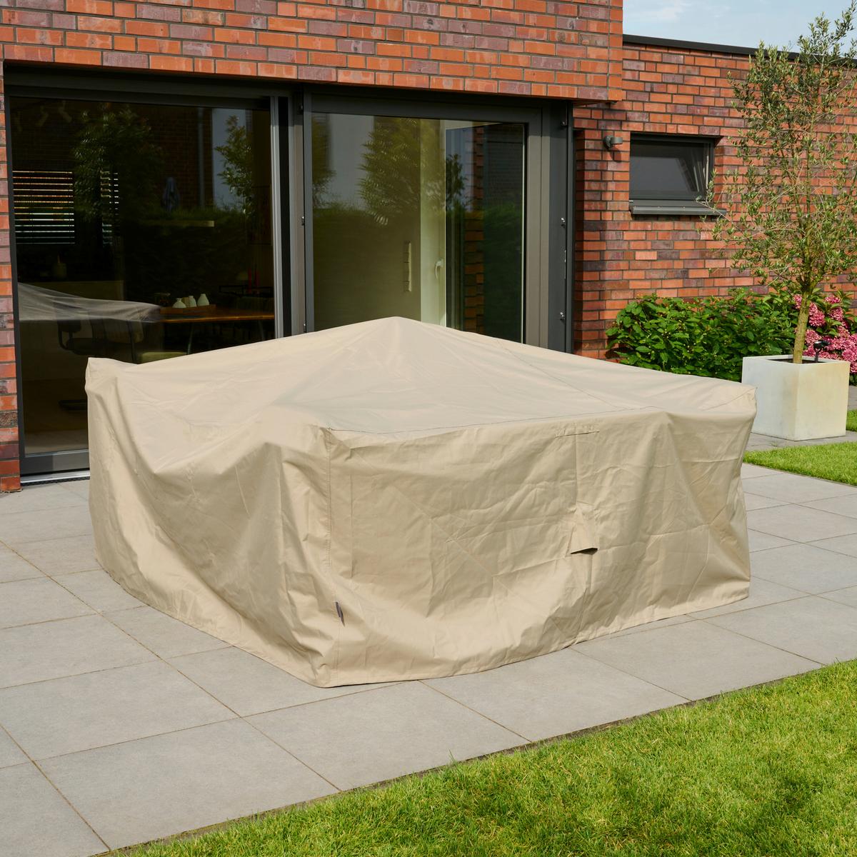 SCHUTZHÜLLE PLUS SITZGRUPPEN SCHUTZHÜLLE - Beige, MODERN, Kunststoff (190/85/240cm) - Siena Garden