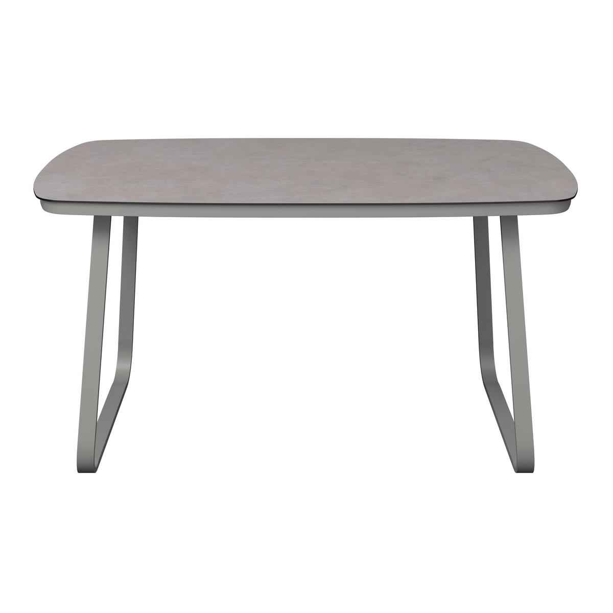 Gartenlounge Sophia - Beige/Creme, Modern, Glas/Textil (195/73/72cm)