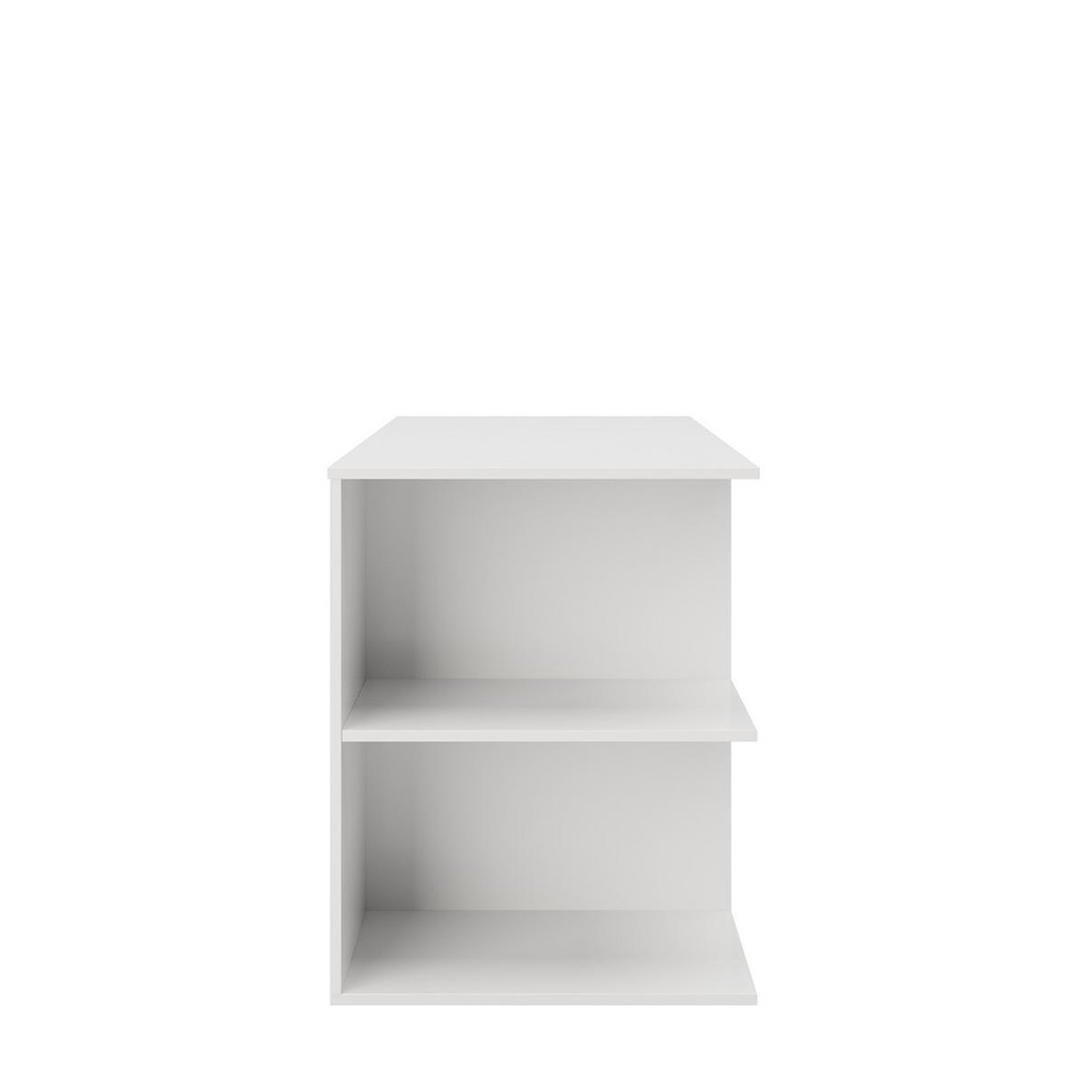 Schreibtisch "Taipei", weiß - Weiß Hochglanz, MODERN, Holzwerkstoff (120/75/60cm) - MID.YOU