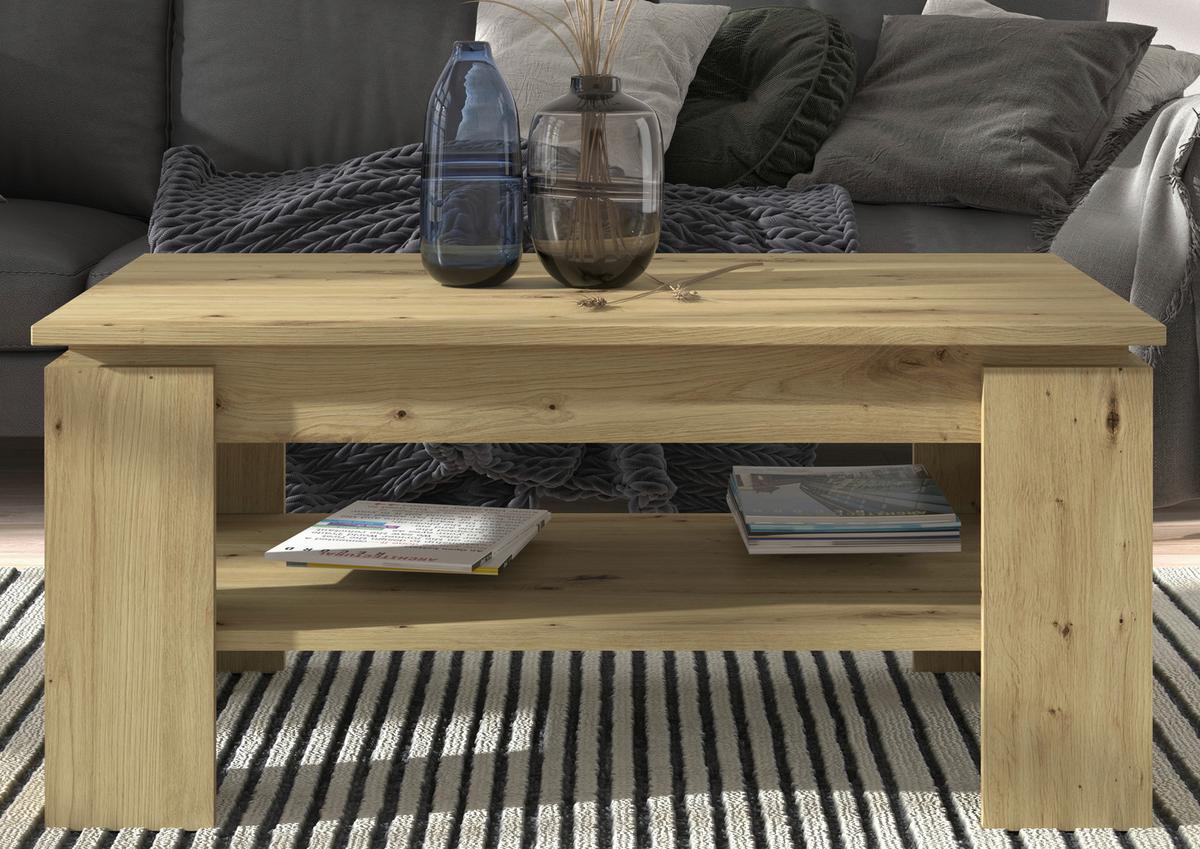 Couchtisch Titan ca. 100x60x45 cm Eiche - Design, Holzwerkstoff (100/60/45cm) - MID.YOU