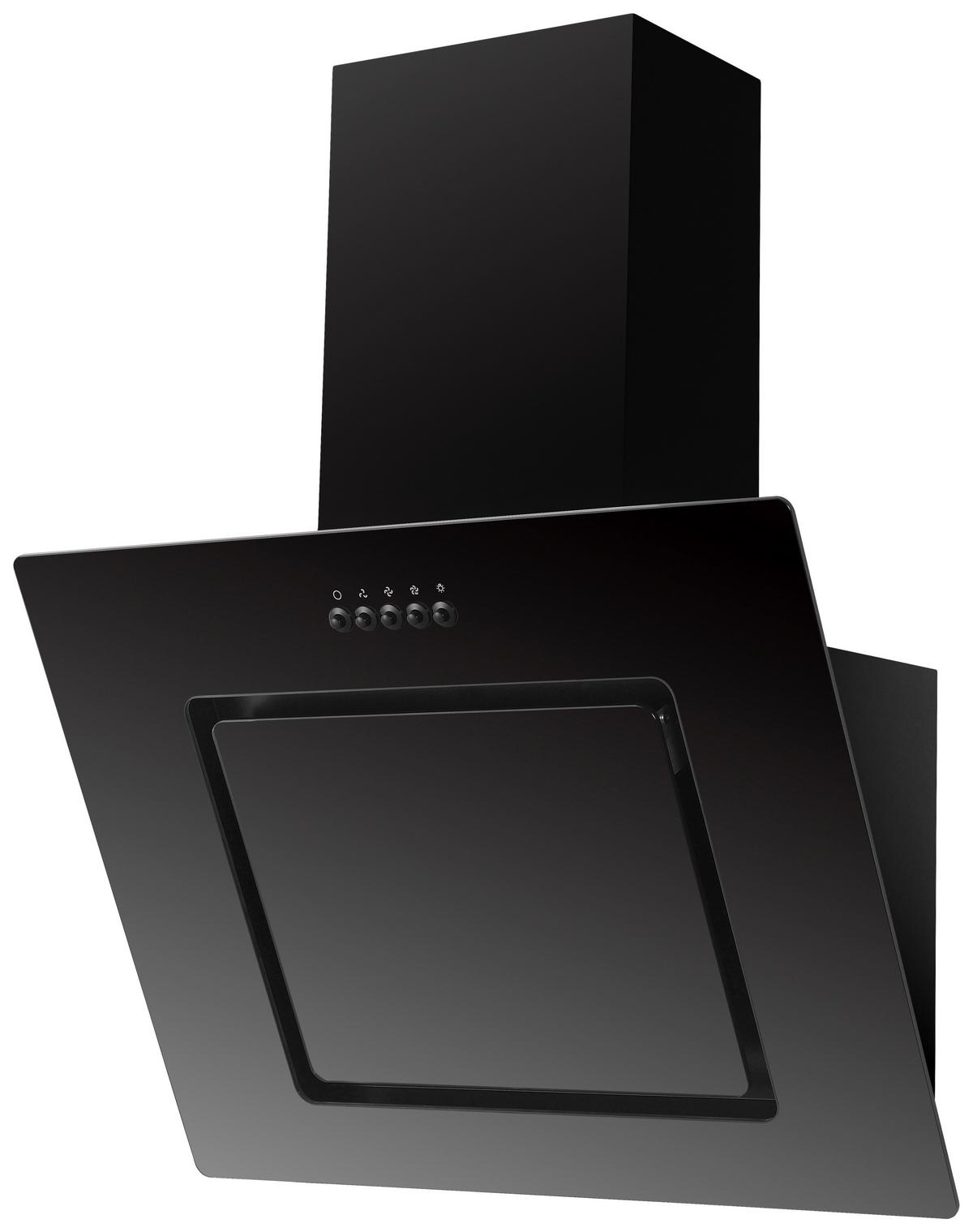 Kuhinjska Napa Svea, 60cm - črna, Trend, kovina/steklo (60/73,9-111,9/34cm) - Respekta