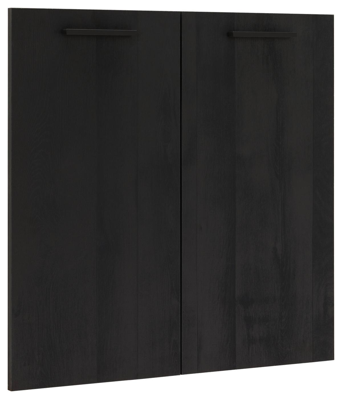 Türenset in Schwarz - Schwarz, MODERN, Holzwerkstoff/Metall (75/105/2cm) - Mömax