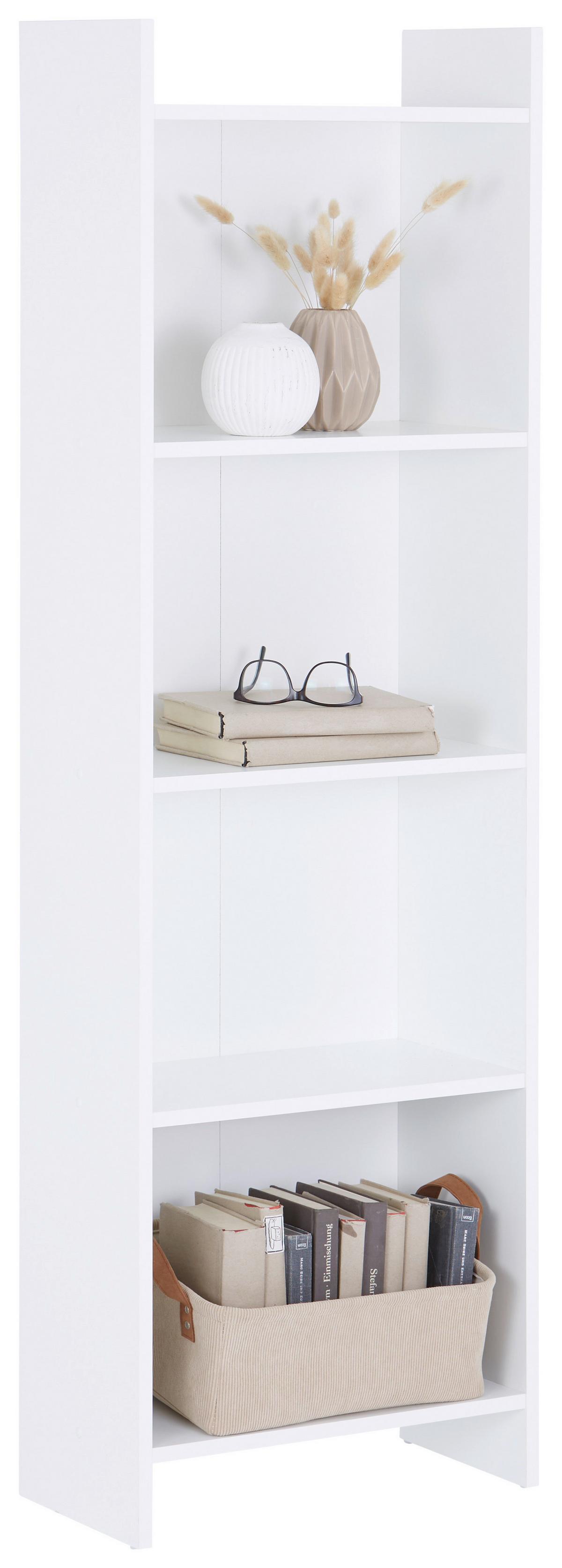 Etajeră BAGER - alb, Modern, material pe bază de lemn (50/160/25cm) - Modern Living