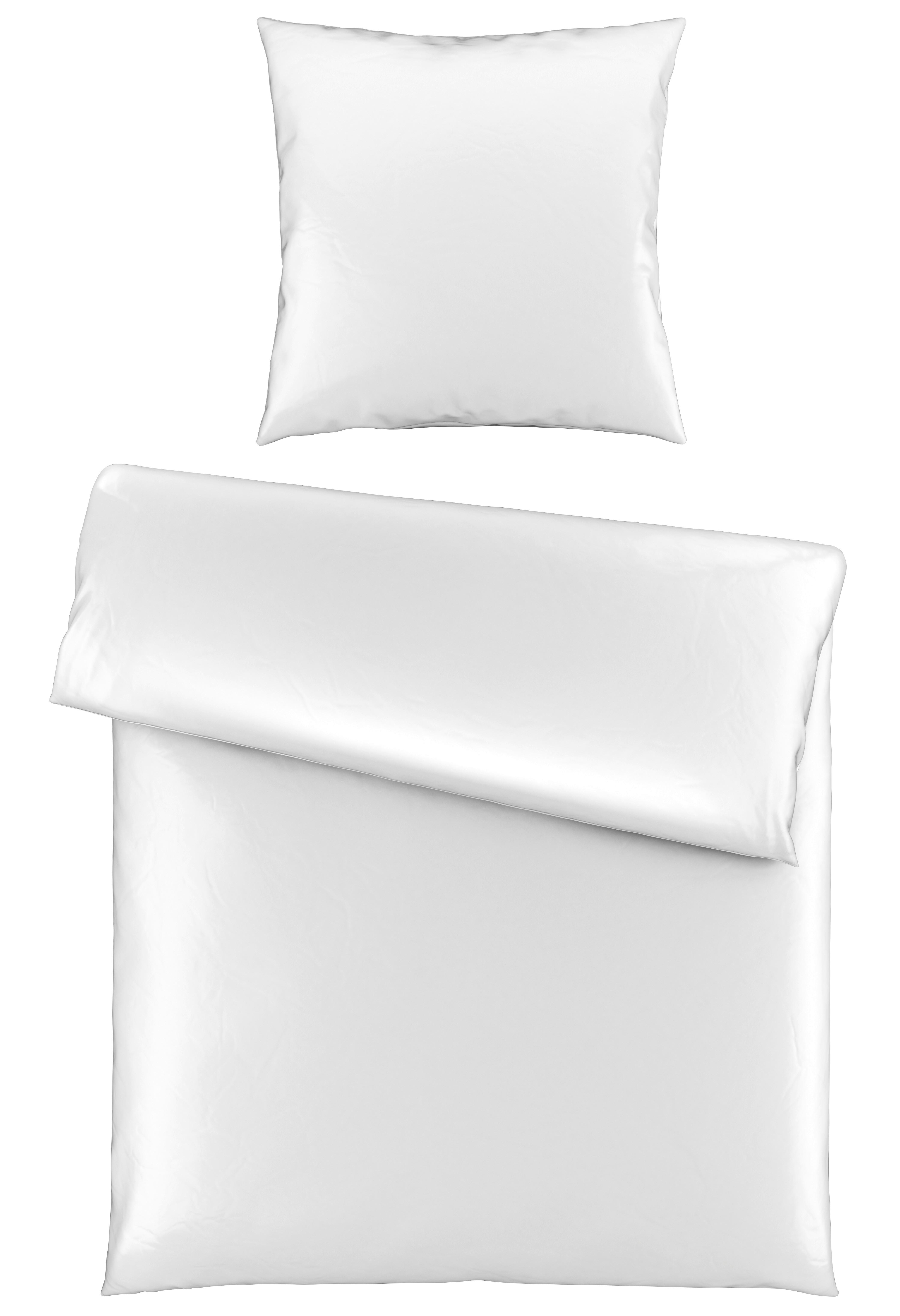 Bettwäsche Alex Uni ca. 135x200cm - Weiß, MODERN, Textil (135/200cm) - Premium Living