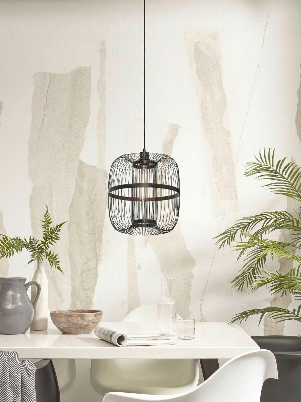 Viseča Svetilka Hokkaido, Črna - črna, Trend (25/38cm) - Good & Mojo