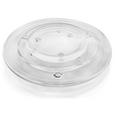 Kerzenteller Evelyn in 4 Farben aus Glas - Klar/Lila, KONVENTIONELL, Glas (13cm) - MÖMAX modern living
