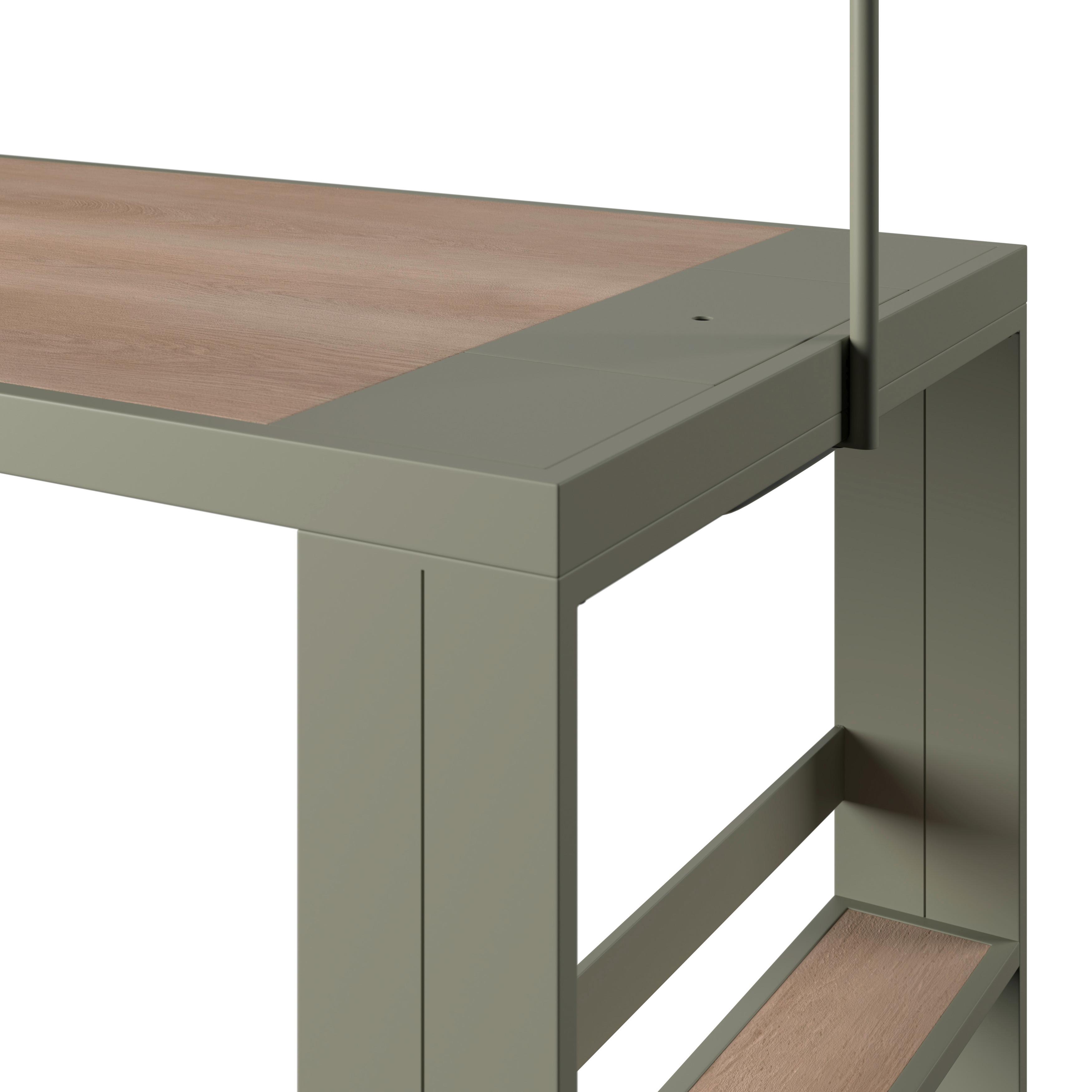 UTEMÖBLER SET NELLI 2 - beige/grön, Modern, metall/textil (80/157/209cm)