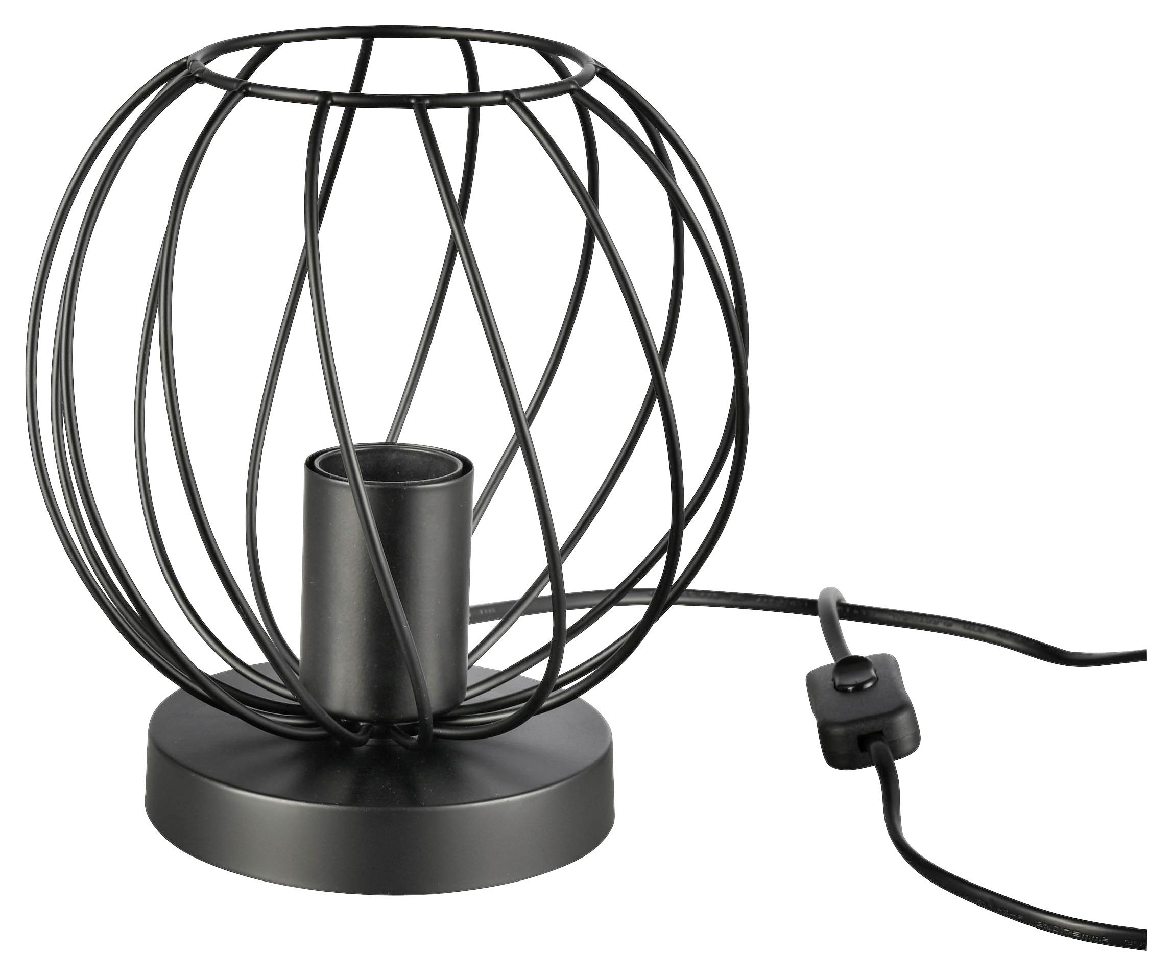 Tischleuchte Ottula max. 40 Watt - Schwarz, Modern, Metall (18/18,5cm) - Modern Living