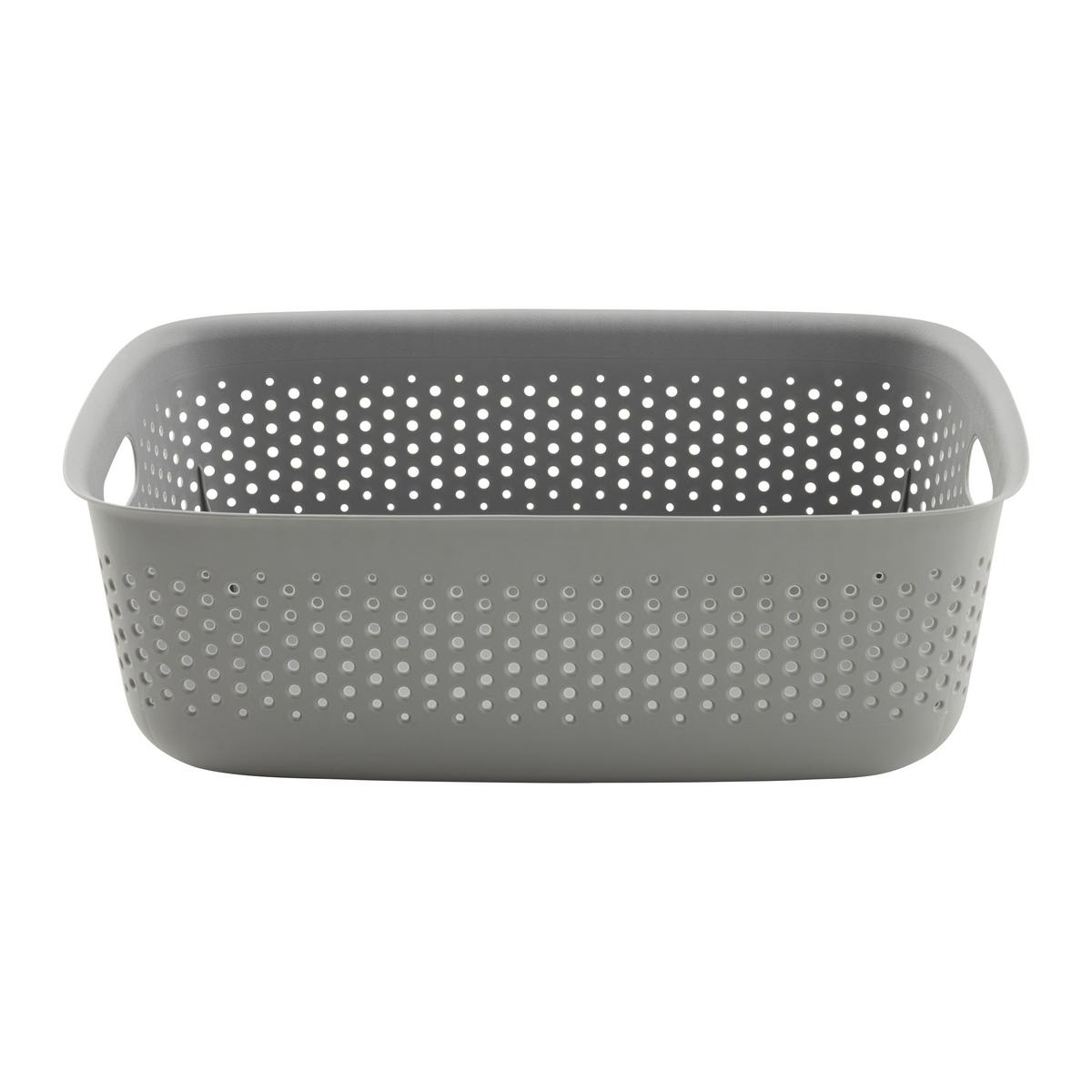 Coșuleț pentru depozitare Maja - cca. 10L - gri, Modern, plastic (39/29/13cm) - Mömax