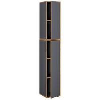 AKTENSCHRANK SALIA B30 - Honigeiche/Anthrazit, Design, Holzwerkstoff (30/183/33cm) - MID.YOU