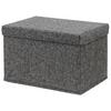 Faltbox Cindy ca. 23l - Schwarz, Modern, Karton/Textil (38/26/24cm) - Mömax