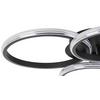 LED-TAKLAMPA MAXI - kromfärg/svart, Modern, metall/plast (62/46/9cm) - Mömax