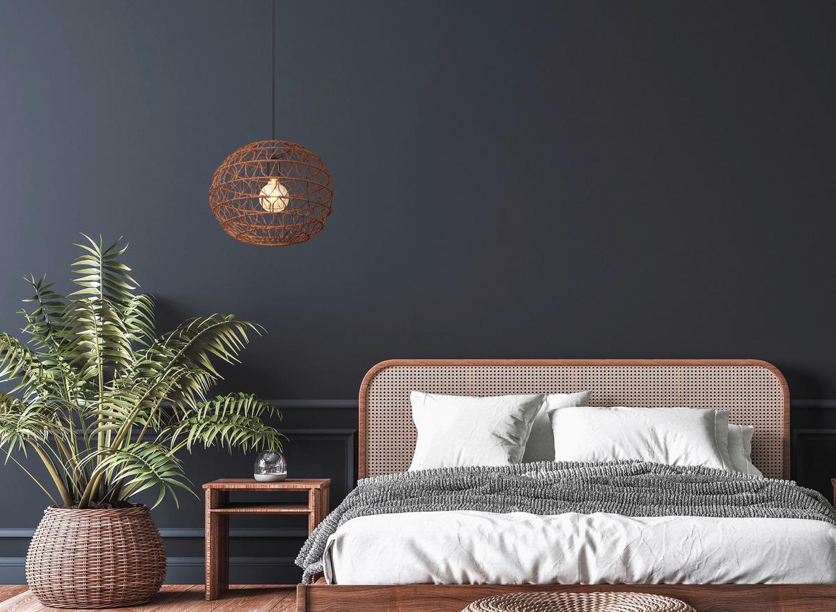 Svjetiljka Viseća 15689h1b - tamno smeđa/crna, Natur, papir/metal (39/120cm) - Globo