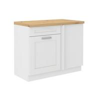 Corp pe colț Luisa - alb, Romantik / Landhaus, material pe bază de lemn (110/86/60cm)