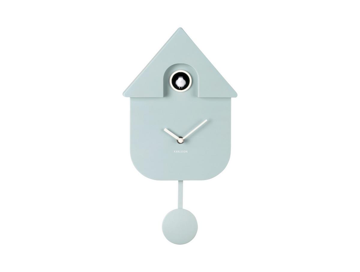 ZEGAR ŚCIENNY KA5768LB - jasnoniebieski, Konventionell, tworzywo sztuczne (21,5/41/8,5cm) - Karlsson