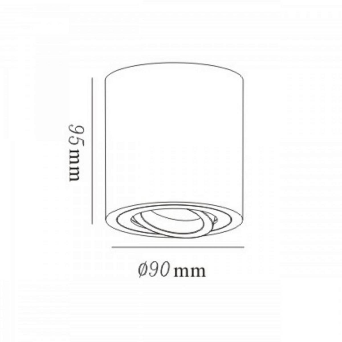 Deckenleuchte Lp-5441/1sm Tulon Wh - Weiss, Basics, Metall (9.5/9/9cm)