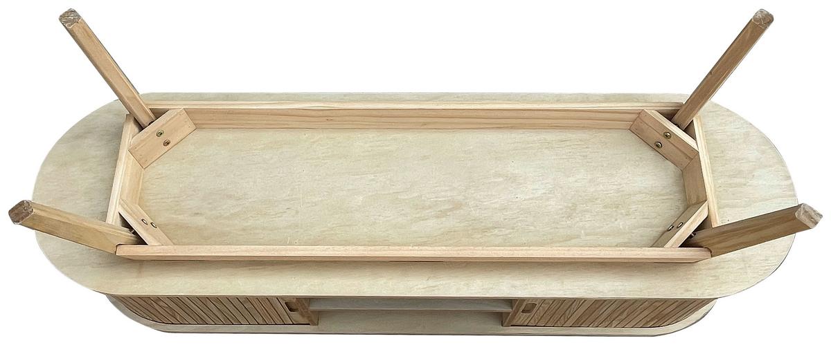 Lowboard Skandy Naturfarben - Naturfarben, MODERN, Holz/Holzwerkstoff (120/50/35cm) - Premium Living